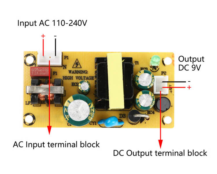 ACDC Isolated Power Supply Module 110V 220V to 9V 1.5A Voltage Converter